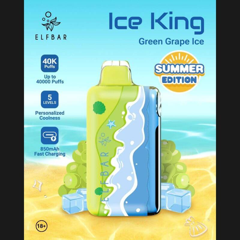 SGVape-ELFBAR-ICE-KING-40K-GREEN-GRAPE-ICE-SG-Vape-Hub