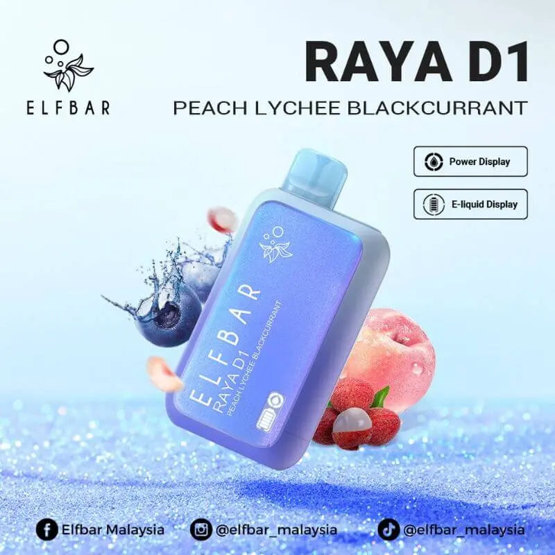 SGVape-ELFBAR-RAYA-D1-13K-PEACH-LYCHEE-BLACKCURRANT-SG-Vape-Hub