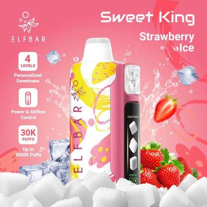 SGVape-ELFBAR-SWEET-KING-30K-STRAWBERRY-ICE-SG-Vape-Hub