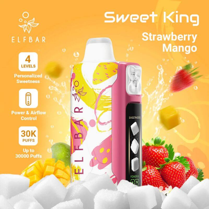 SGVape-ELFBAR-SWEET-KING-30K-STRAWBERRY-MANGO-SG-Vape-Hub