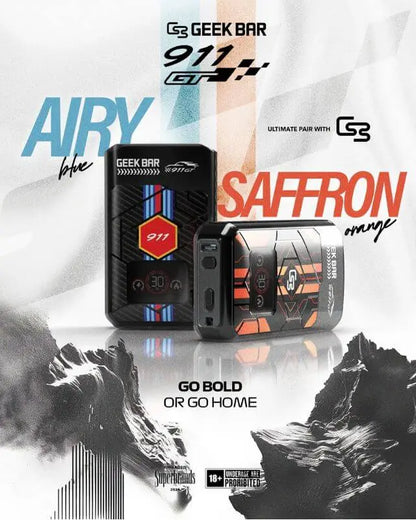 SGVape-GEEKBAR-911-GT-16000-PUFFS-SAFFRON-ORANGE-SG-VAPE-HUB