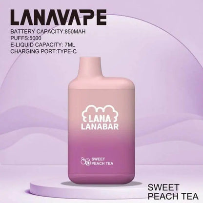 SGVape-LANABAR-5000-SWEET-PEACH-TEA-SG-Vape-Hub