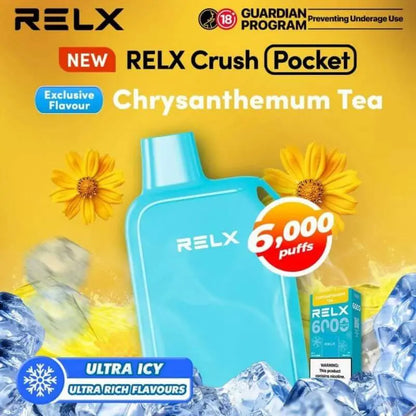 SGVape-RELX-CRUSH-6000-CHRYSANTHEMUM-TEA-SG-VAPE-HUB