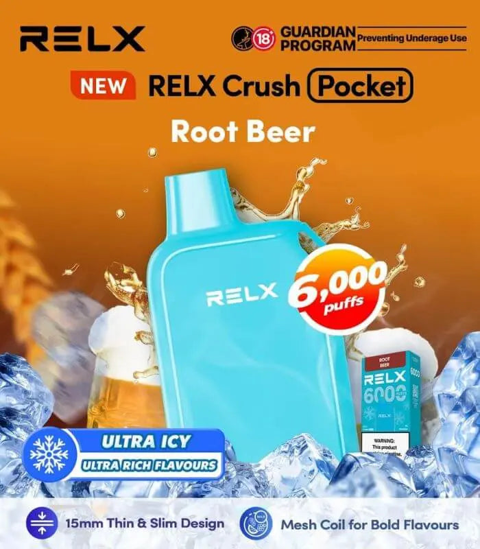 SGVape-RELX-CRUSH-POCKET-6000-ROOT-BEER-SG-Vape-Hub