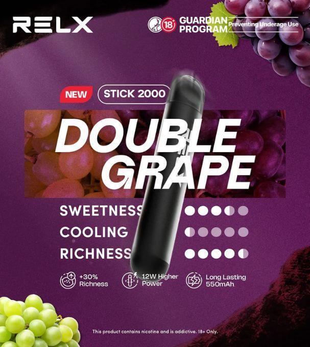 SGVape-RELX-STICK-2K-DOUBLE-GRAPE-SG-Vape-Hub